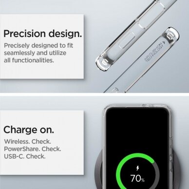 Dėklas SPIGEN ULTRA HYBRID CRYSTAL SAMSUNG GALAXY S22 SKAIDRUS 11 Dėklas SPIGEN ULTRA HYBRID CRYSTAL SAMSUNG GALAXY S22 SKAIDRUS 11