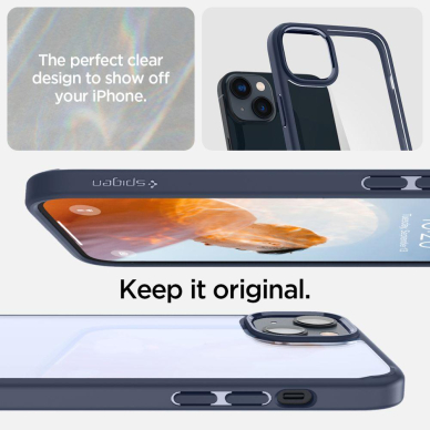 Dėklas Spigen ULTRA HYBRID IPHONE 14 PLUS tamsiai mėlynas 5 Dėklas Spigen ULTRA HYBRID IPHONE 14 PLUS tamsiai mėlynas 5