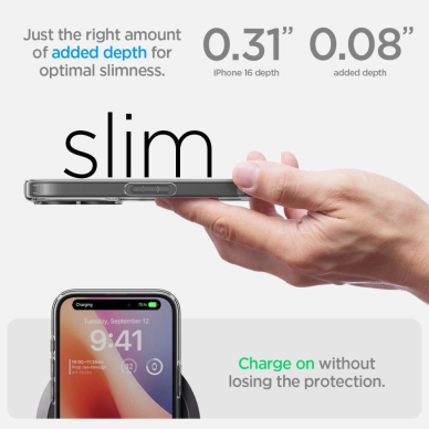 Spigen Ultra Hybrid iPhone 16 Dėklas - Permatomas 10