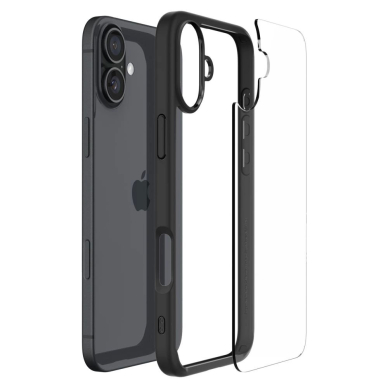 Spigen Ultra Hybrid iPhone 16 Dėklas - Matinis Juodas 7