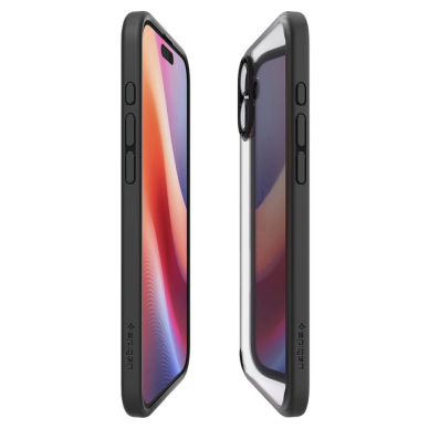 Spigen Ultra Hybrid iPhone 16 Plus Dėklas - Matinis Juodas 5