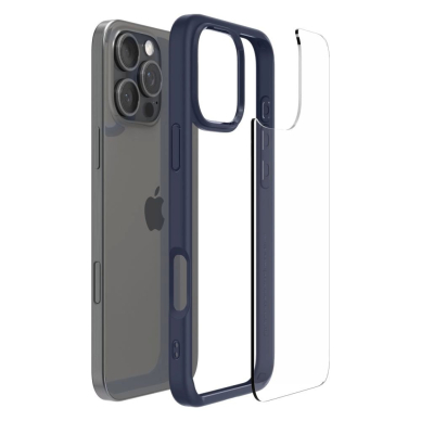 Spigen Ultra Hybrid iPhone 16 Pro Dėklas - Mėlynas 8 Spigen Ultra Hybrid iPhone 16 Pro Dėklas - Mėlynas 8