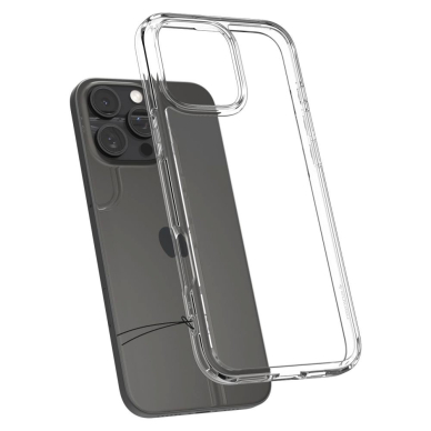 Spigen Ultra Hybrid iPhone 16 Pro Dėklas - Permatomas 6