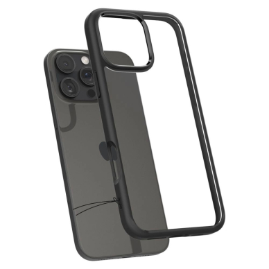 Spigen Ultra Hybrid iPhone 16 Pro Dėklas - Matinis Juodas 6