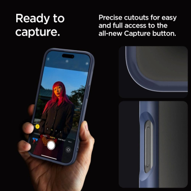 Spigen Ultra Hybrid iPhone 16 Pro Max Dėklas - Mėlynas 9