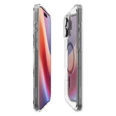 Spigen Ultra Hybrid Mag Anglies pluošto Dėklas with MagSafe skirtas iPhone 16 Pro - Tamsiai Pilkas 3
