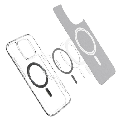 Spigen Ultra Hybrid Mag Anglies pluošto Dėklas with MagSafe skirtas iPhone 16 Pro - Tamsiai Pilkas 4