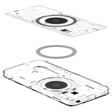 Samsung Galaxy S25 Neo One – Spigen Ultra Hybrid Mag dėklas - Skaidrus 5