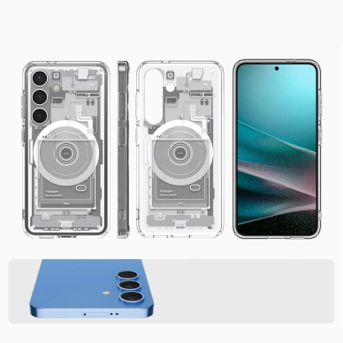 Spigen Ultra Hybrid Mag Dėklas Samsung Galaxy S25 Zero One - Baltas 10 Spigen Ultra Hybrid Mag Dėklas Samsung Galaxy S25 Zero One - Baltas 10