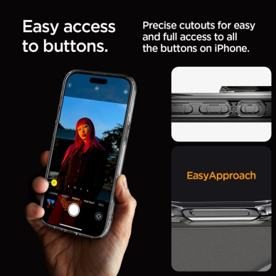 Spigen Ultra Hybrid Mag Dėklas with MagSafe skirtas iPhone 16 Pro - Permatomas 8 Spigen Ultra Hybrid Mag Dėklas with MagSafe skirtas iPhone 16 Pro - Permatomas 8