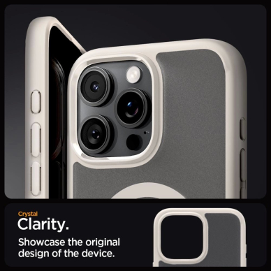 Spigen Ultra Hybrid Mag Dėklas with MagSafe skirtas iPhone 16 Pro - titanium 6