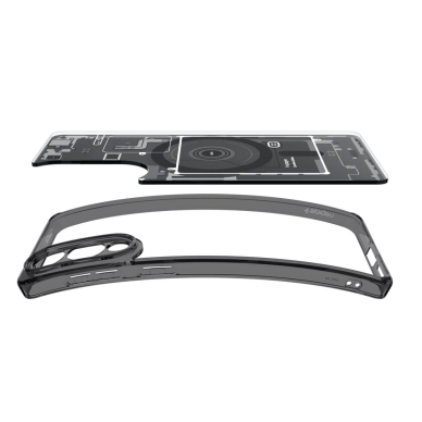 Samsung Galaxy S25 Edge Spigen Ultra Hybrid Mag dėklas su MagSafe ir spauda - juodas 5