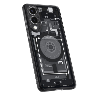 Samsung Galaxy S25 Edge Spigen Ultra Hybrid Mag dėklas su MagSafe ir spauda - juodas 6
