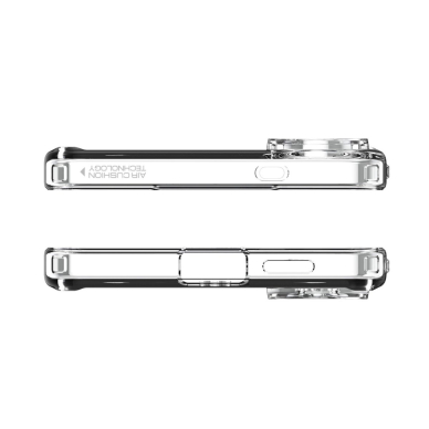 Samsung Galaxy S25 Edge Spigen Ultra Hybrid Mag dėklas su MagSafe ir spauda - permatomas 4