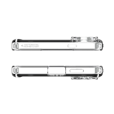 Samsung Galaxy S25 Edge Spigen Ultra Hybrid Mag dėklas su MagSafe ir spauda - baltas 4