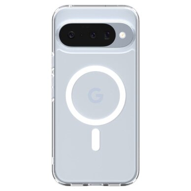 Google Pixel 10 / 10 Pro Spigen Ultra Hybrid Mag MagSafe dėklas – skaidrus ir baltas 2