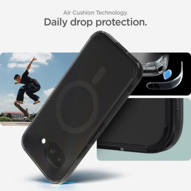 Spigen Ultra Hybrid Mag MagSafe dėklas Google Pixel 9A - permatomas/juodas 12