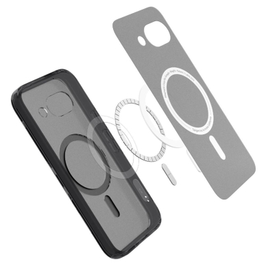 Spigen Ultra Hybrid Mag MagSafe dėklas Google Pixel 9A - permatomas/juodas 5