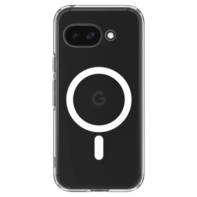Spigen Ultra Hybrid Mag MagSafe dėklas Google Pixel 9A - permatomas/baltas 1