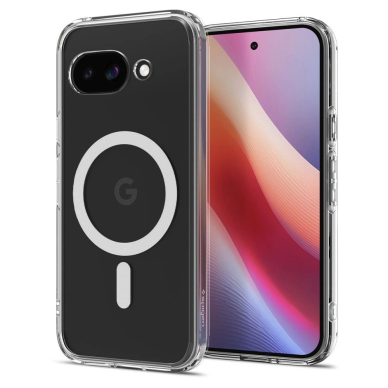 Spigen Ultra Hybrid Mag MagSafe dėklas Google Pixel 9A - permatomas/baltas