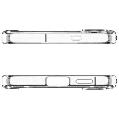 Samsung Galaxy S25 FE dėklas Spigen Ultra Hybrid Mag su MagSafe – skaidrus ir baltas 4