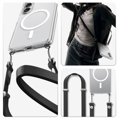 Samsung Galaxy S26 Spigen Ultra Hybrid Mag MagSafe dėklas – skaidrus ir baltas 20 Samsung Galaxy S26 Spigen Ultra Hybrid Mag MagSafe dėklas – skaidrus ir baltas 20