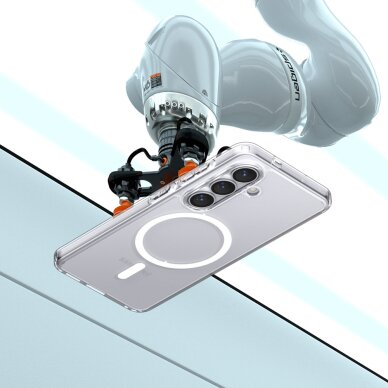 Samsung Galaxy S26 Spigen Ultra Hybrid Mag MagSafe dėklas – skaidrus ir baltas 7 Samsung Galaxy S26 Spigen Ultra Hybrid Mag MagSafe dėklas – skaidrus ir baltas 7