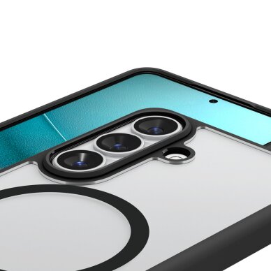 Samsung Galaxy S26+ Spigen Ultra Hybrid Mag MagSafe dėklas – juodas skaidrus 6