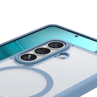 Samsung Galaxy S26+ Spigen Ultra Hybrid Mag MagSafe dėklas – mėlynas skaidrus 6