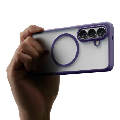 Samsung Galaxy S26+ Spigen Ultra Hybrid Mag MagSafe dėklas – tamsiai mėlynas skaidrus 10