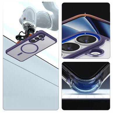 Samsung Galaxy S26 Spigen Ultra Hybrid Mag MagSafe dėklas – violetinis skaidrus 13