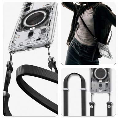 Samsung Galaxy S26 Neo One Spigen Ultra Hybrid Mag MagSafe dėklas – skaidrus 21