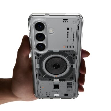 Samsung Galaxy S26+ Neo One Spigen Ultra Hybrid Mag MagSafe dėklas – skaidrus 10