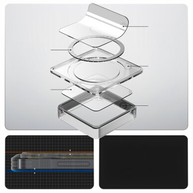 Samsung Galaxy S26+ Neo One Spigen Ultra Hybrid Mag MagSafe dėklas – skaidrus 18