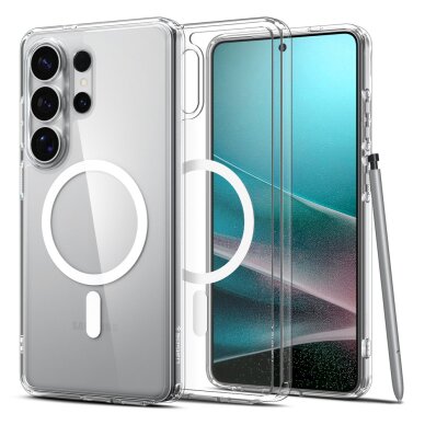 Samsung Galaxy S26 Ultra Spigen Ultra Hybrid Mag MagSafe dėklas – skaidrus ir baltas 1 Samsung Galaxy S26 Ultra Spigen Ultra Hybrid Mag MagSafe dėklas – skaidrus ir baltas 1