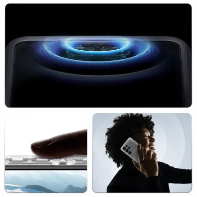 Samsung Galaxy S26 Ultra Spigen Ultra Hybrid Mag MagSafe dėklas – skaidrus ir baltas 20