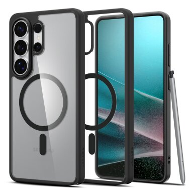 Samsung Galaxy S26 Ultra Spigen Ultra Hybrid Mag MagSafe dėklas – juodas skaidrus 1