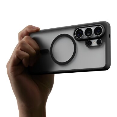 Samsung Galaxy S26 Ultra Spigen Ultra Hybrid Mag MagSafe dėklas – juodas skaidrus 9