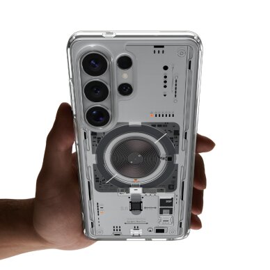 Samsung Galaxy S26 Ultra Neo One Spigen Ultra Hybrid Mag MagSafe dėklas – skaidrus 10