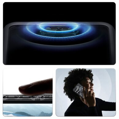 Samsung Galaxy S26 Ultra Zero One Spigen Ultra Hybrid Mag MagSafe dėklas – skaidrus juodas 15