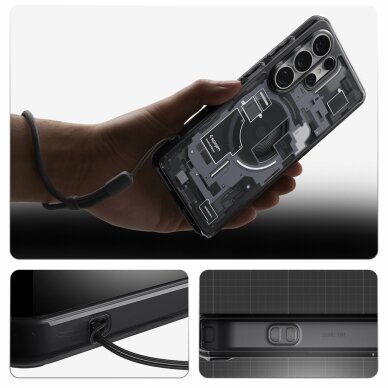 Samsung Galaxy S26 Ultra Zero One Spigen Ultra Hybrid Mag MagSafe dėklas – skaidrus juodas 19 Samsung Galaxy S26 Ultra Zero One Spigen Ultra Hybrid Mag MagSafe dėklas – skaidrus juodas 19