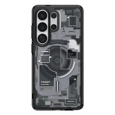 Samsung Galaxy S26 Ultra Zero One Spigen Ultra Hybrid Mag MagSafe dėklas – skaidrus juodas 2