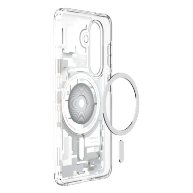 Samsung Galaxy S26+ Zero One Spigen Ultra Hybrid Mag MagSafe dėklas – skaidrus ir baltas 8 Samsung Galaxy S26+ Zero One Spigen Ultra Hybrid Mag MagSafe dėklas – skaidrus ir baltas 8