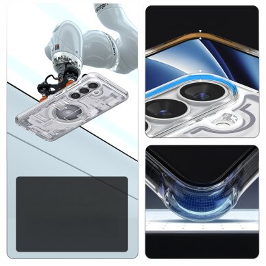 Samsung Galaxy S26+ Zero One Spigen Ultra Hybrid Mag MagSafe dėklas – skaidrus ir baltas 19 Samsung Galaxy S26+ Zero One Spigen Ultra Hybrid Mag MagSafe dėklas – skaidrus ir baltas 19