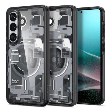 Samsung Galaxy S26 Zero One Spigen Ultra Hybrid Mag MagSafe dėklas – juodas skaidrus 1 Samsung Galaxy S26 Zero One Spigen Ultra Hybrid Mag MagSafe dėklas – juodas skaidrus 1