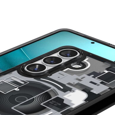 Samsung Galaxy S26+ Zero One Spigen Ultra Hybrid Mag MagSafe dėklas – juodas skaidrus 6