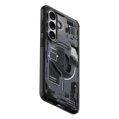 Samsung Galaxy S26+ Zero One Spigen Ultra Hybrid Mag MagSafe dėklas – juodas skaidrus 11