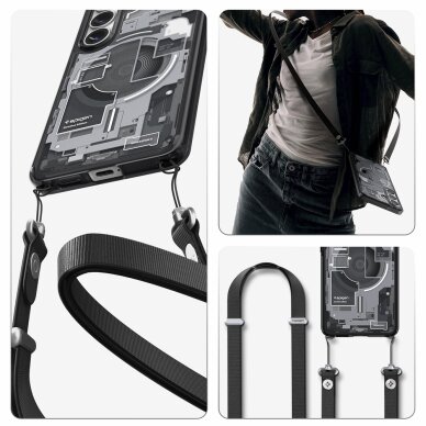 Samsung Galaxy S26+ Zero One Spigen Ultra Hybrid Mag MagSafe dėklas – juodas skaidrus 21 Samsung Galaxy S26+ Zero One Spigen Ultra Hybrid Mag MagSafe dėklas – juodas skaidrus 21