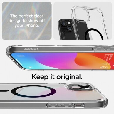Apsauginis dėklas Spigen ULTRA HYBRID MAG MAGSAFE IPHONE 15 Juodas 9 Apsauginis dėklas Spigen ULTRA HYBRID MAG MAGSAFE IPHONE 15 Juodas 9