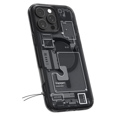 Spigen Ultra Hybrid Mag Zero One Dėklas with MagSafe skirtas iPhone 16 Pro - Tamsiai Pilkas 1